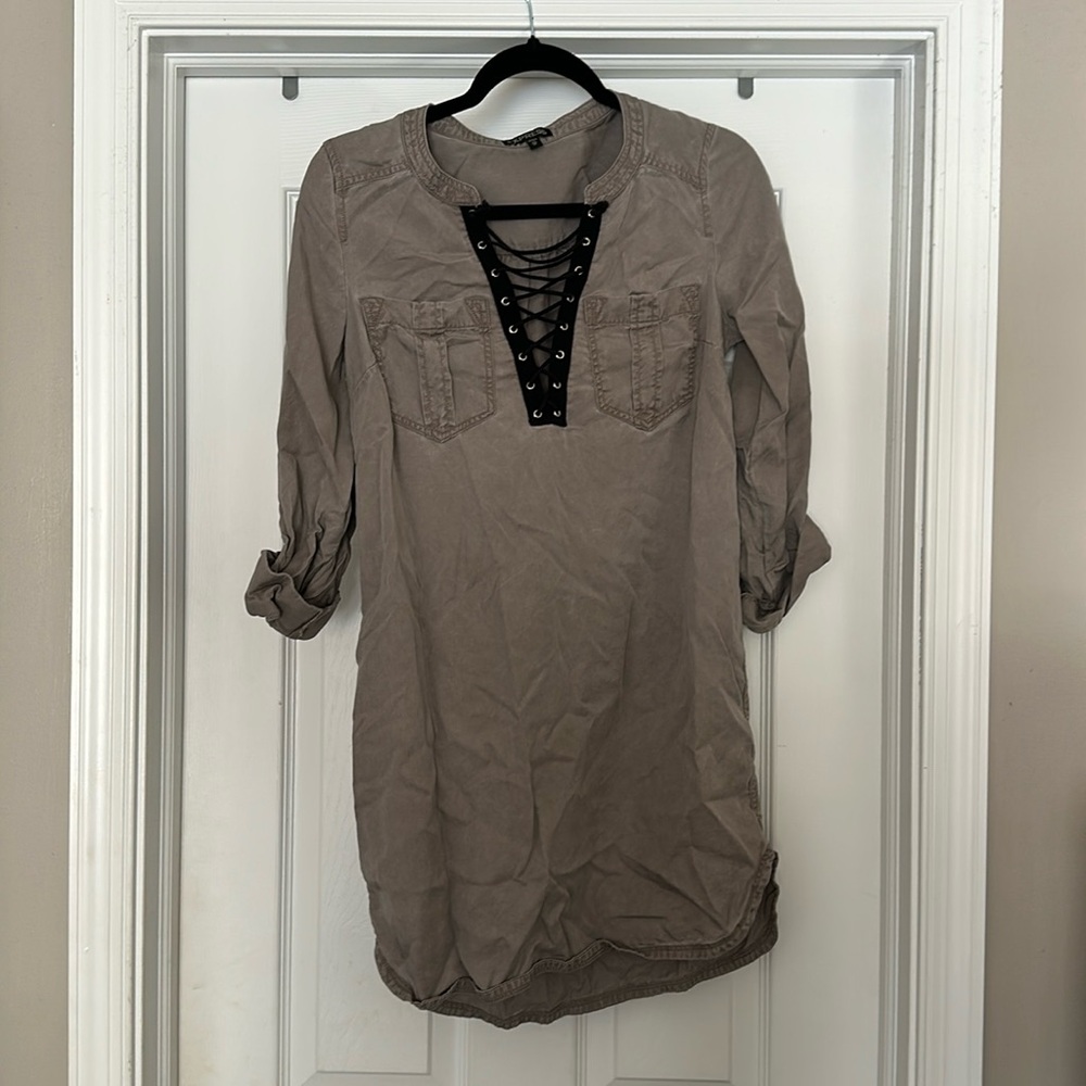 Express size XS 
Dress 
Rolled long sleeve